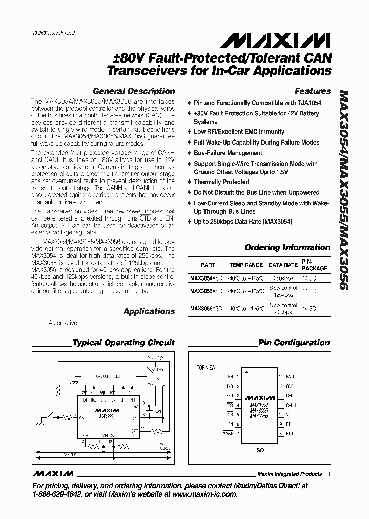 MAX3054_2939.PDF Datasheet