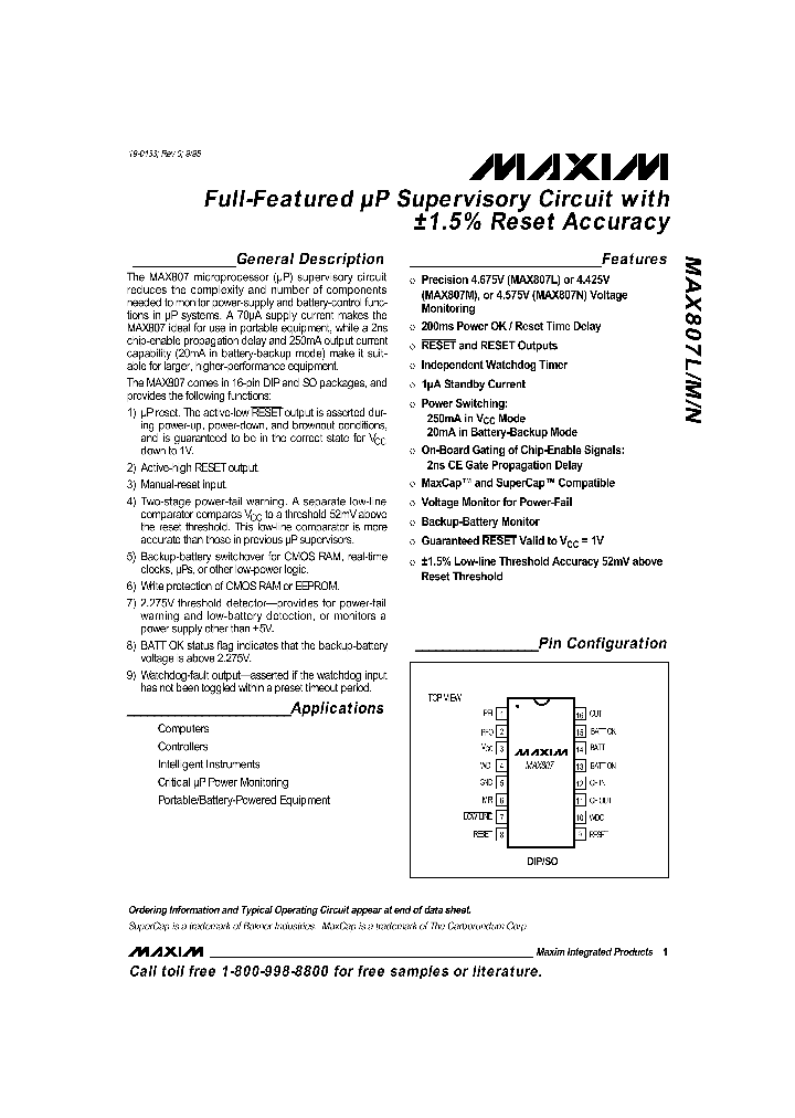 MAX807_3188.PDF Datasheet