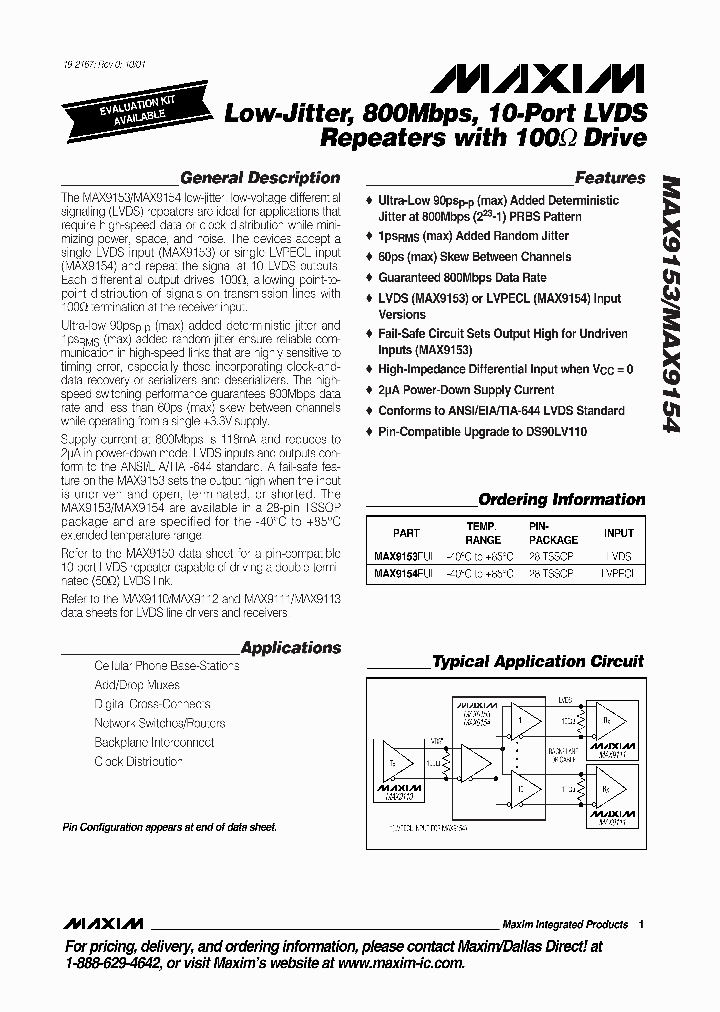 MAX9153_135832.PDF Datasheet