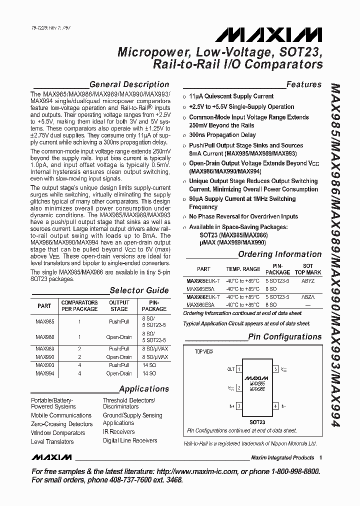 MAX990ESA_46000.PDF Datasheet