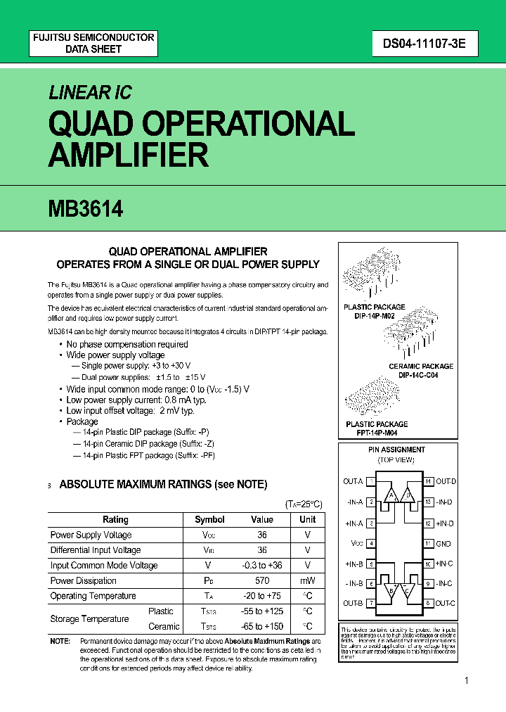 MB3614_158810.PDF Datasheet