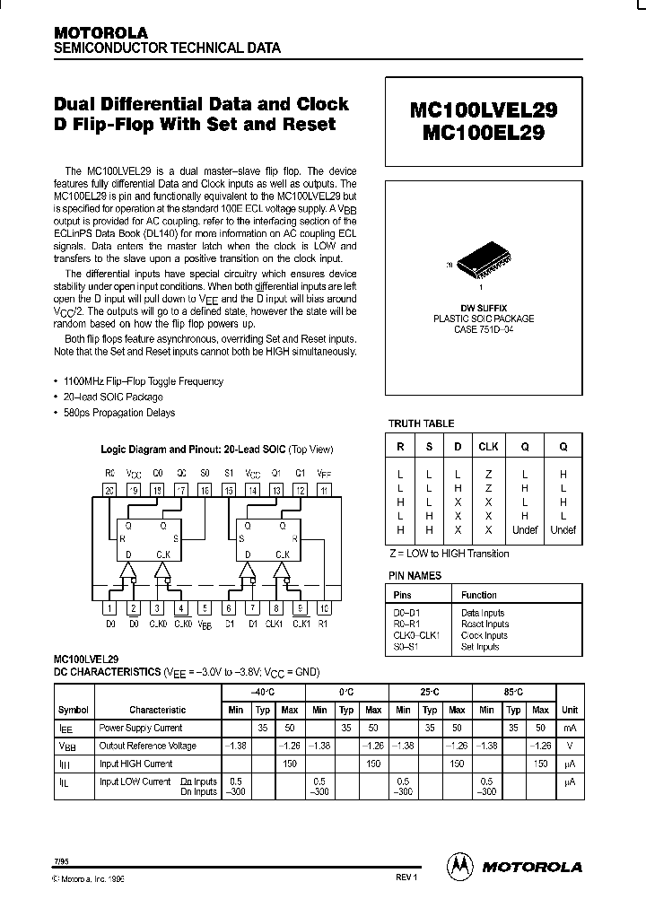 MC100LVEL29_84915.PDF Datasheet