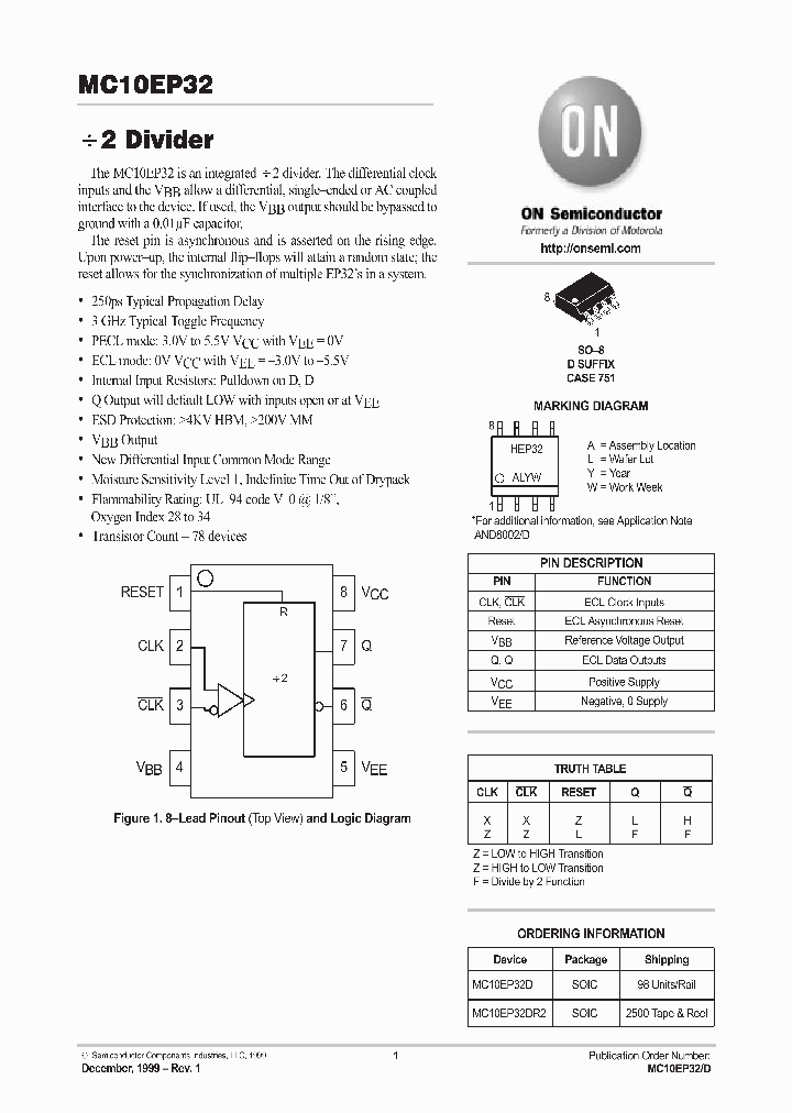 MC10EP32_83881.PDF Datasheet