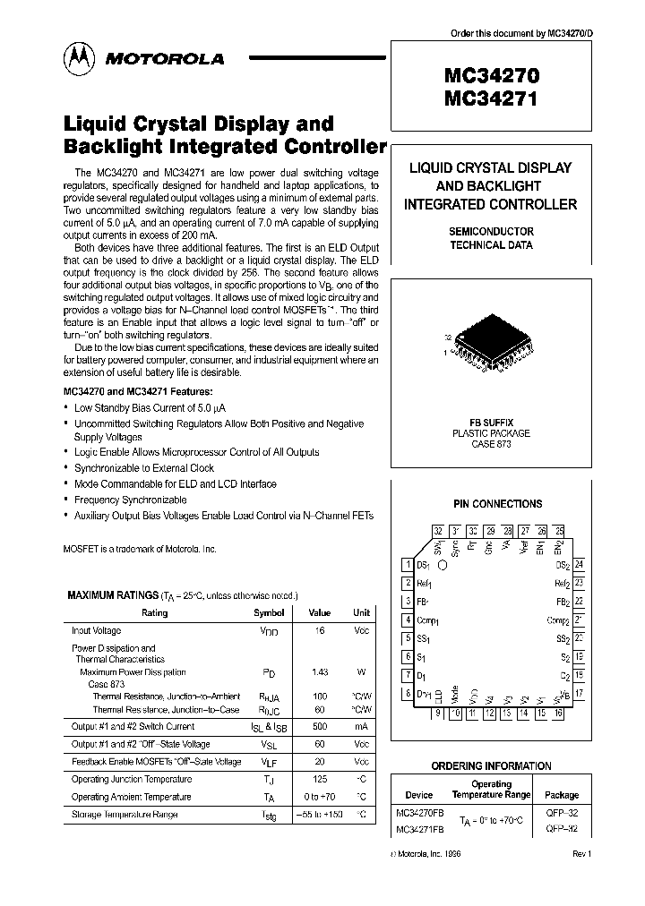 MC34270FB_137032.PDF Datasheet