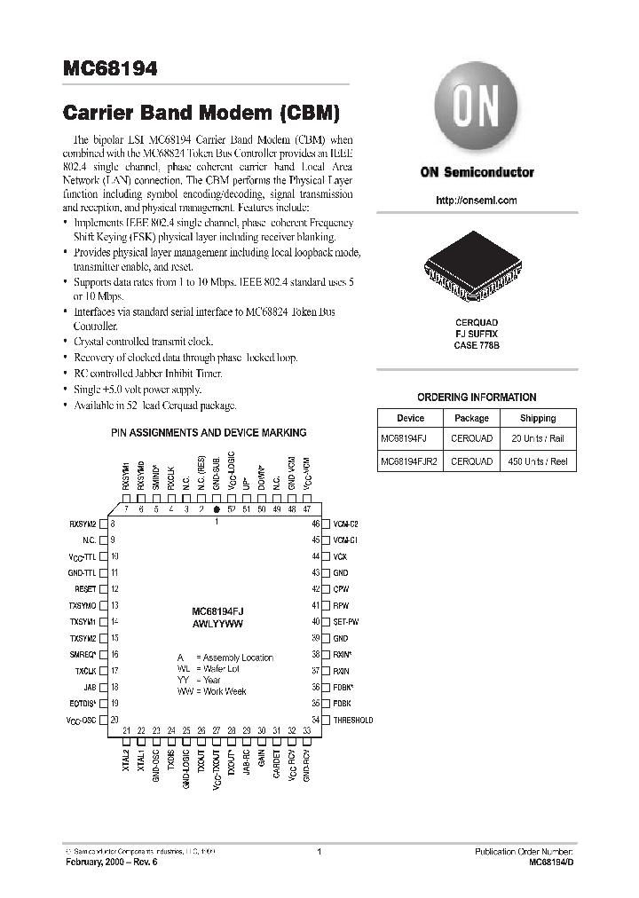 MC68194FJ_5164.PDF Datasheet
