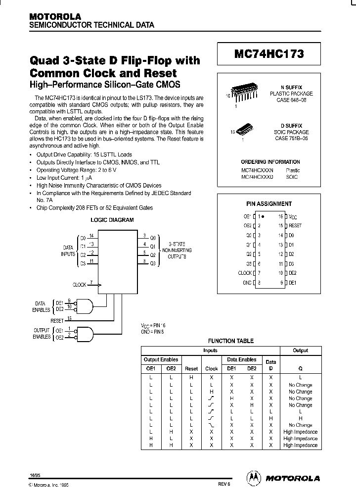 MC74HC173D_96091.PDF Datasheet