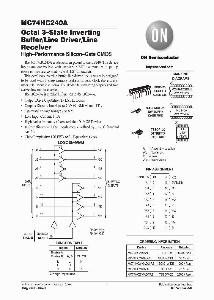 MC74HC240A_81999.PDF Datasheet