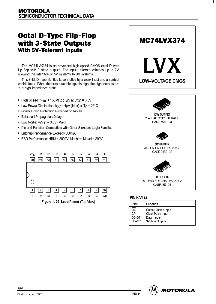 MC74LVX374_19968.PDF Datasheet