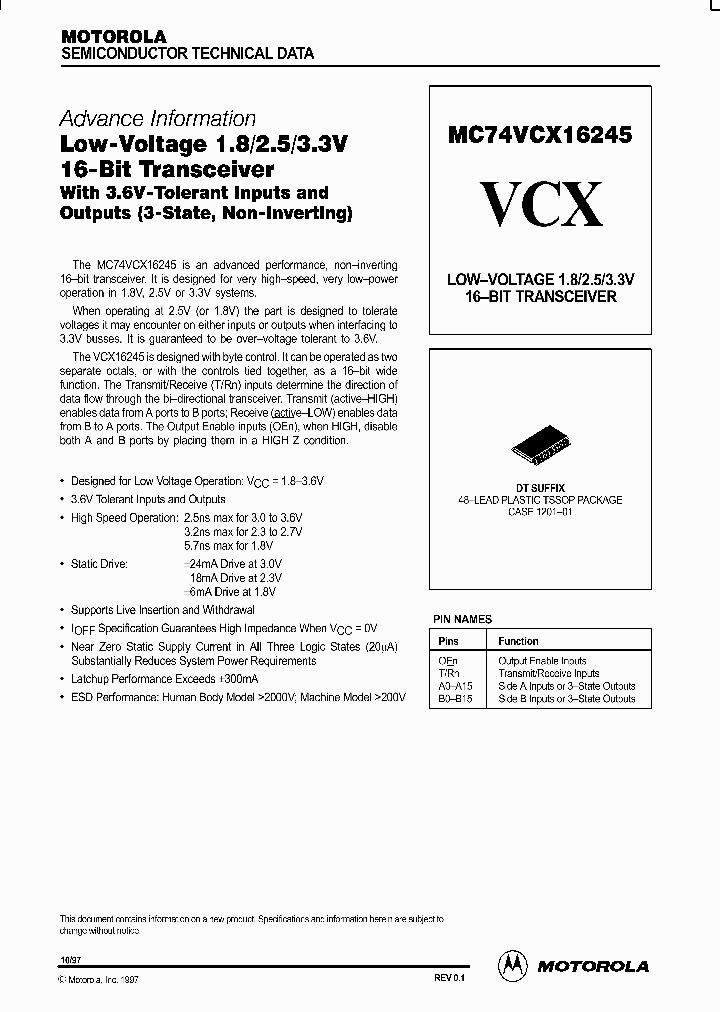 MC74VCX16245_169757.PDF Datasheet