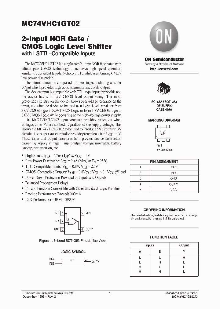 MC74VHC1GT02_184896.PDF Datasheet