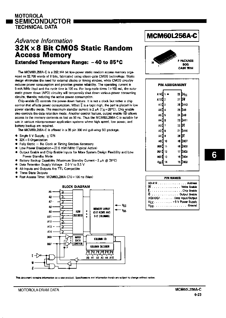 MCM60L256A-C_140176.PDF Datasheet