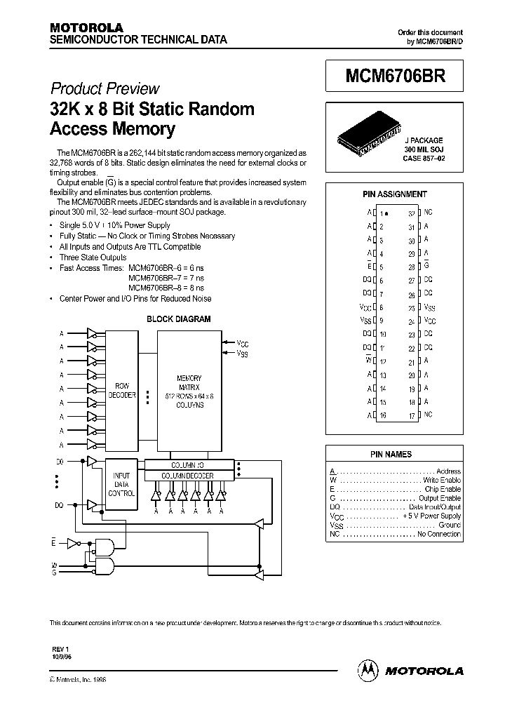 MCM6706BR_31169.PDF Datasheet
