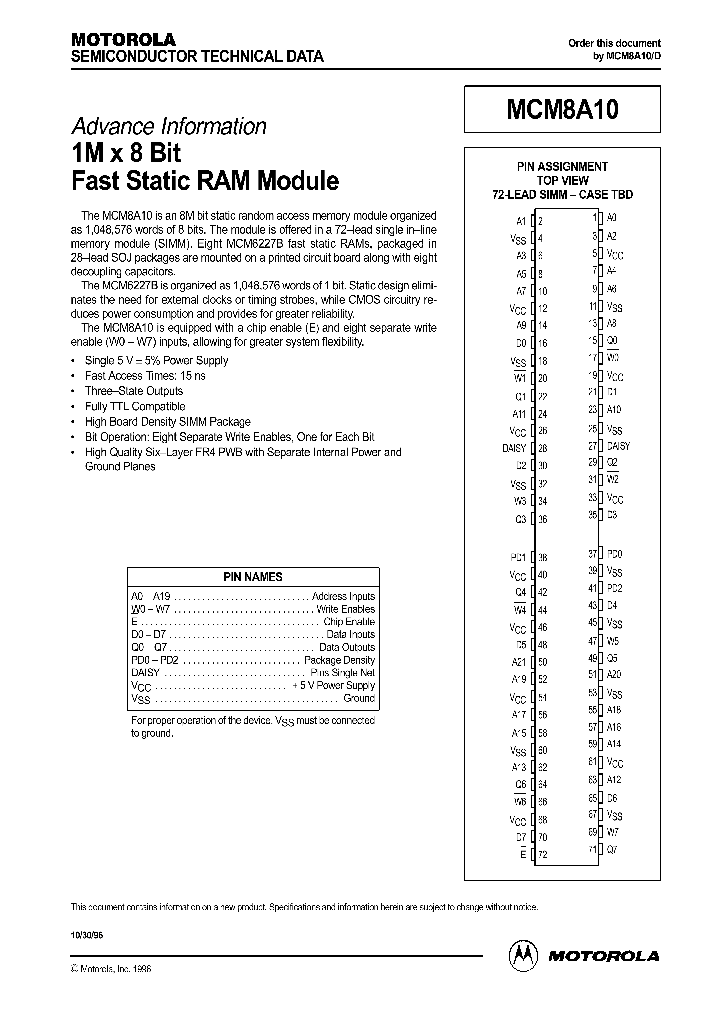 MCM8A10_38932.PDF Datasheet