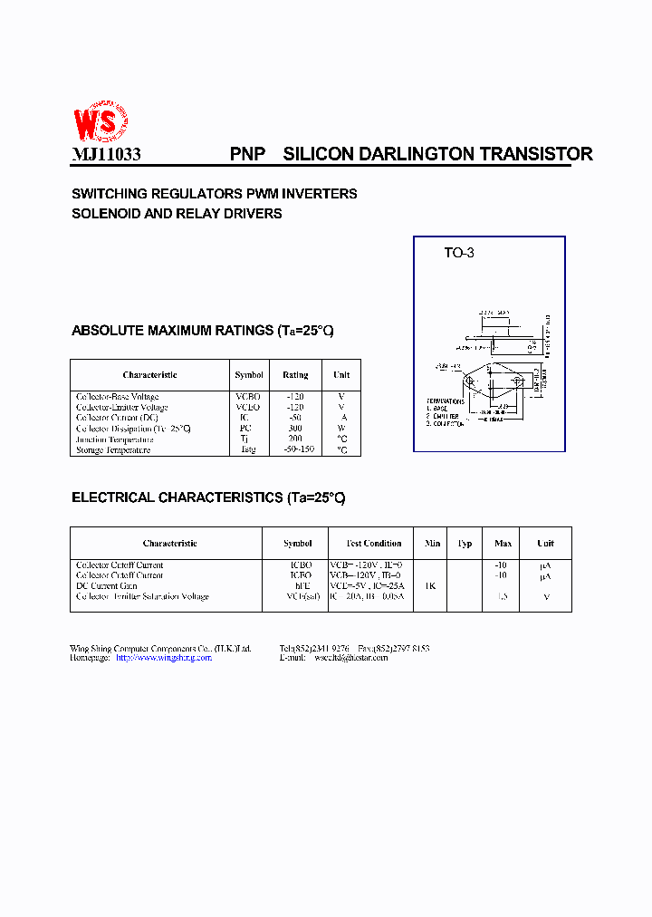 MJ11033_38244.PDF Datasheet