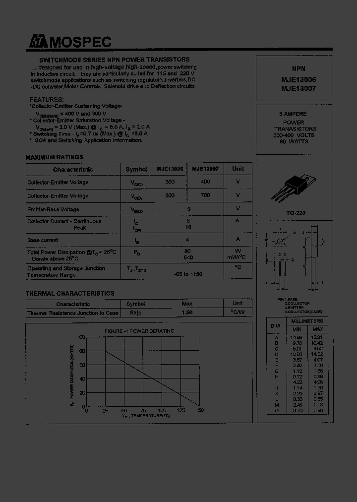 MJE13006_139773.PDF Datasheet