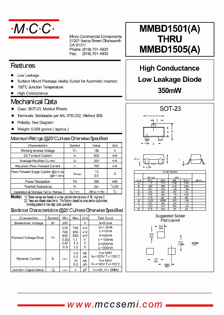 MMBD1501A_184004.PDF Datasheet