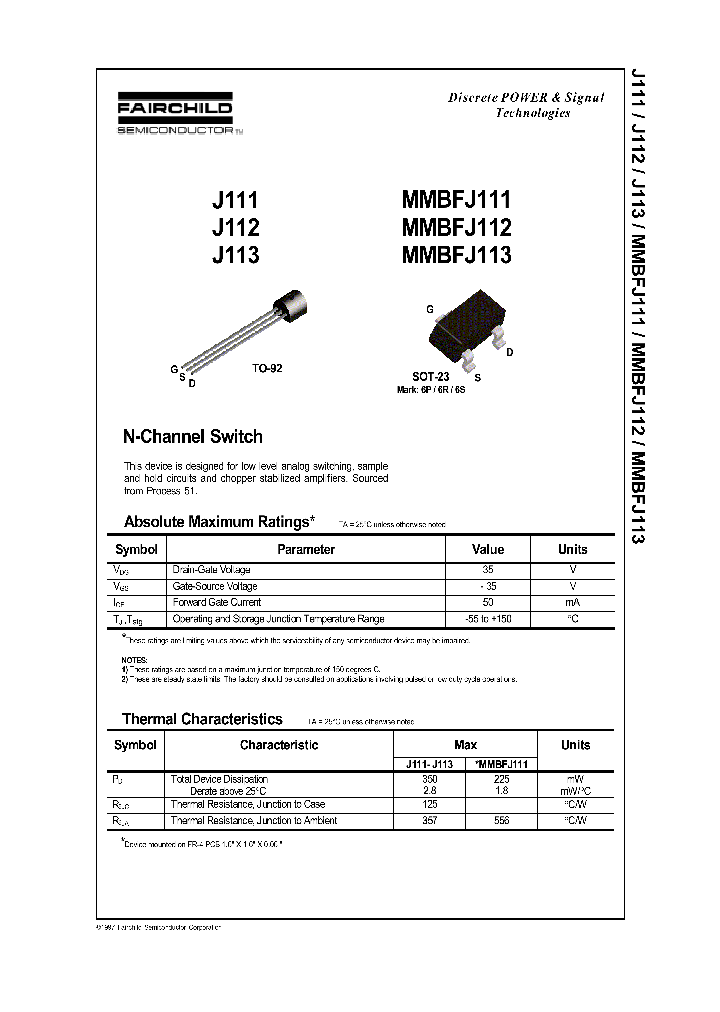 MMBFJ111_165769.PDF Datasheet