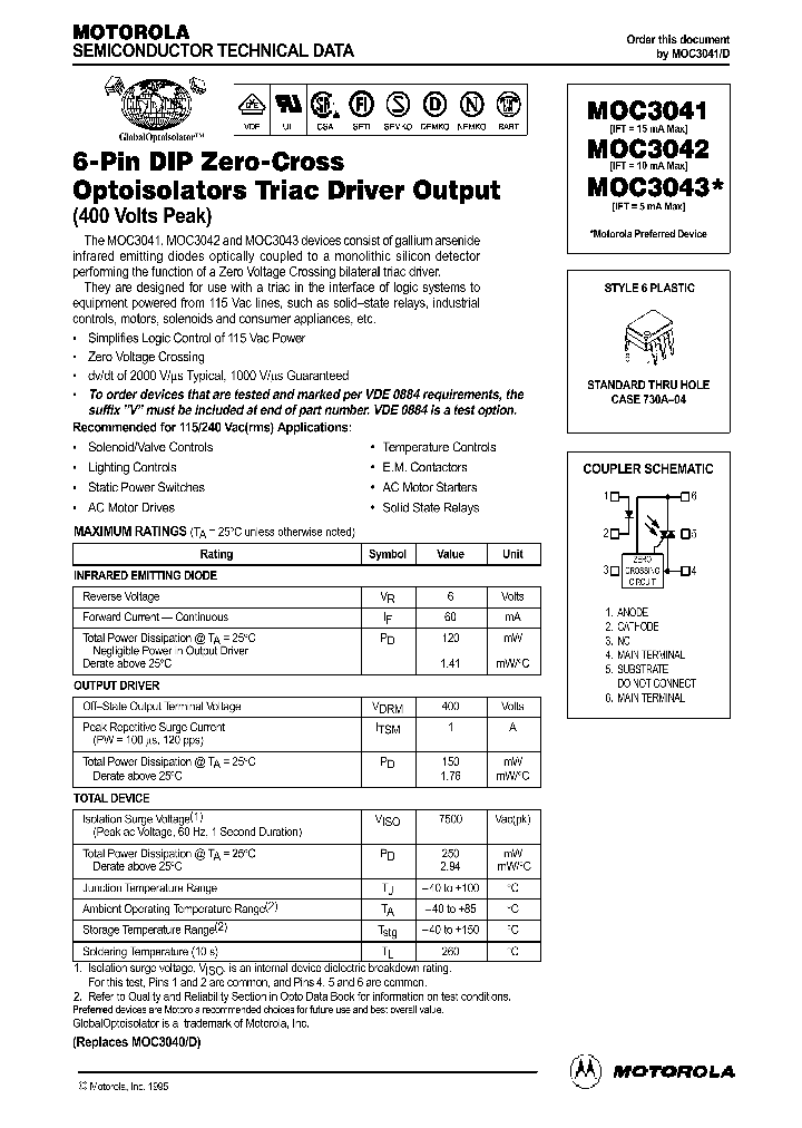 MOC3041_4544.PDF Datasheet