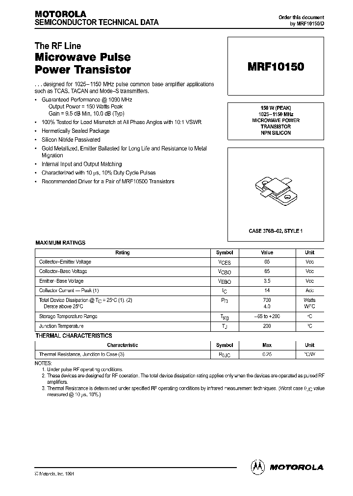 MRF10150_41782.PDF Datasheet