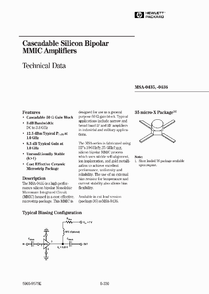 MSA-0435_102420.PDF Datasheet