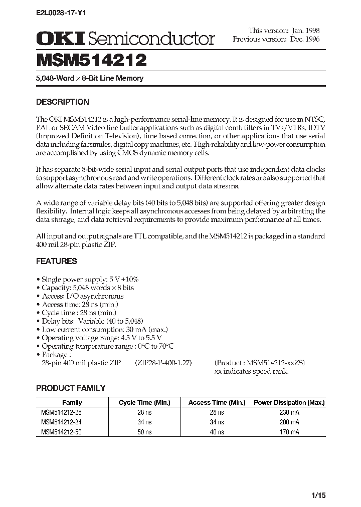 MSM514212_32826.PDF Datasheet