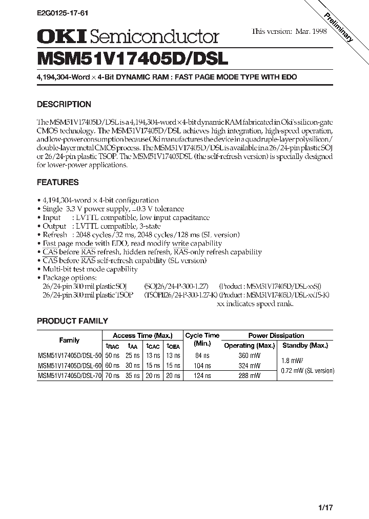 MSM51V17405D_29282.PDF Datasheet