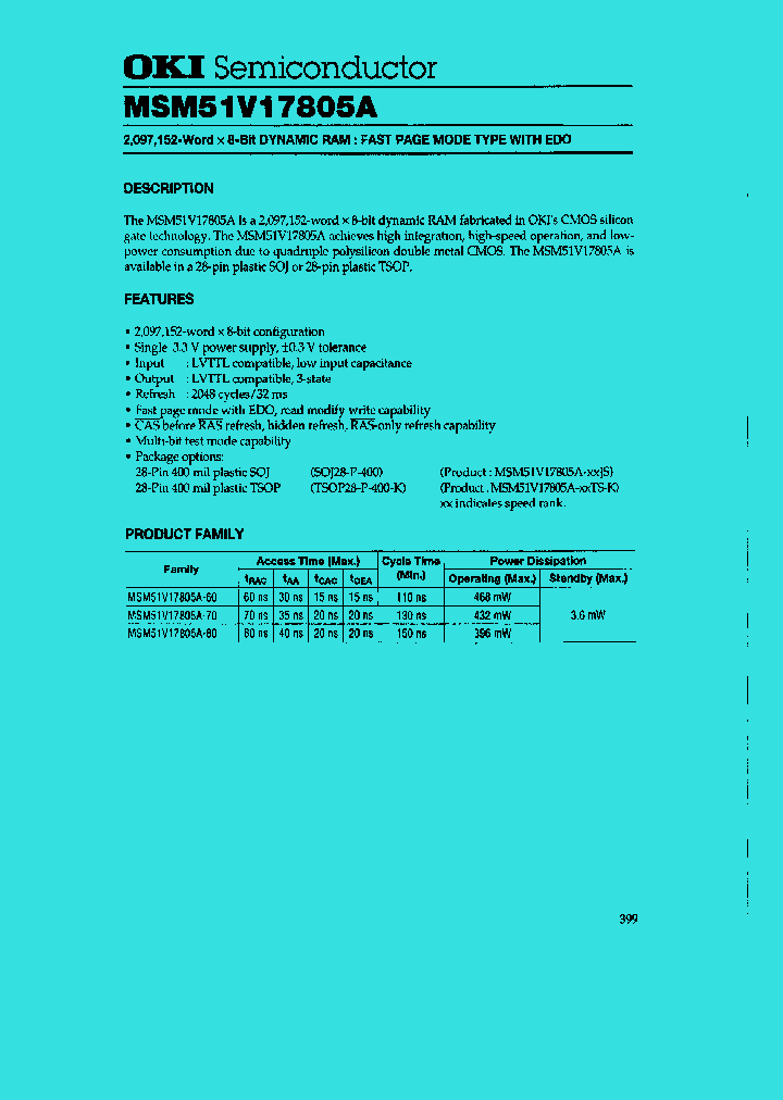 MSM51V17805A_29287.PDF Datasheet