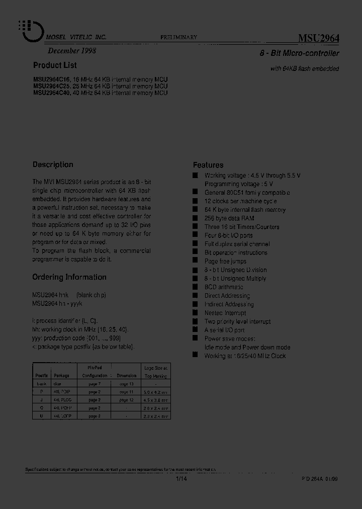 MSU2964_181087.PDF Datasheet