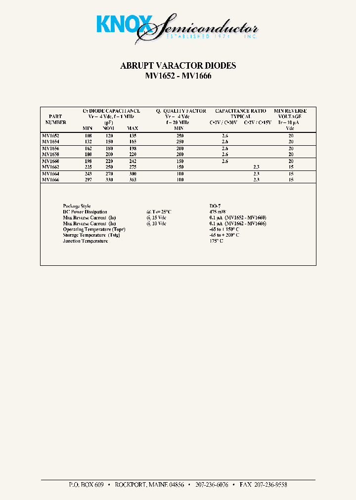 MV1660_57127.PDF Datasheet
