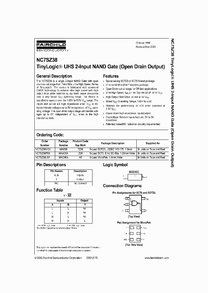 NC7SZ38_33256.PDF Datasheet