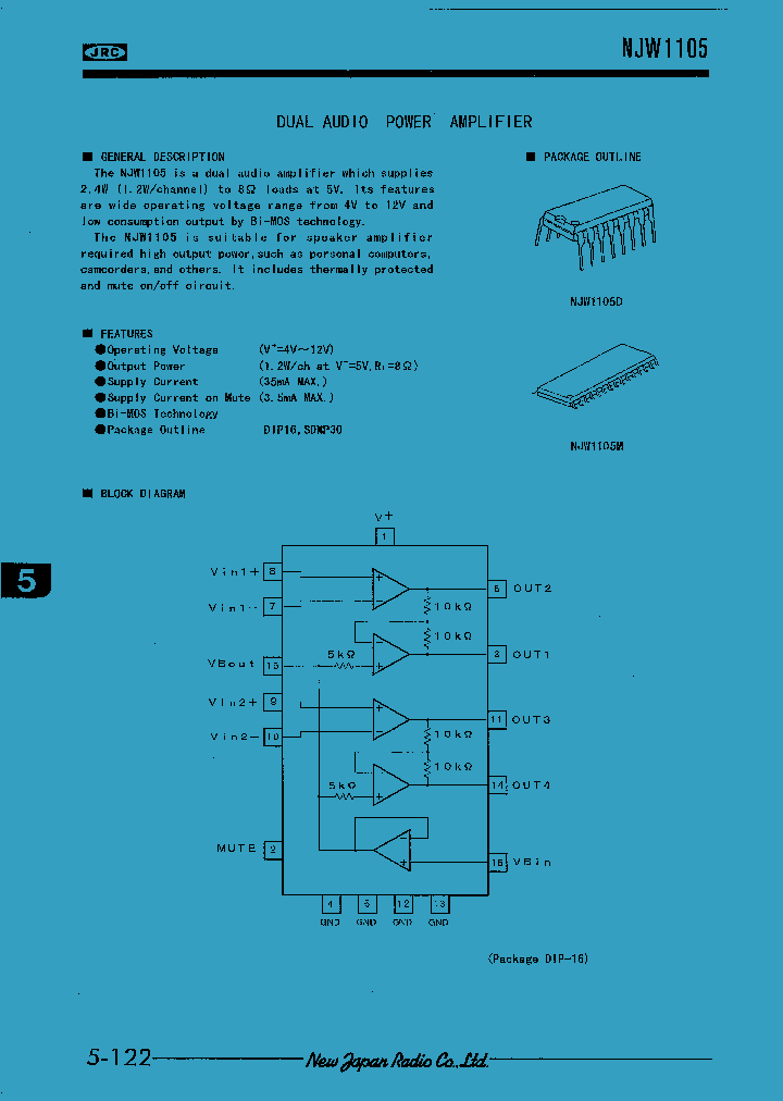 NJW1105_54434.PDF Datasheet