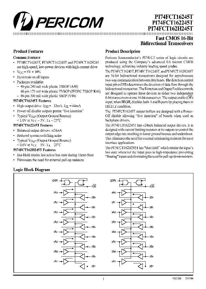 PI74FCT162245_32364.PDF Datasheet
