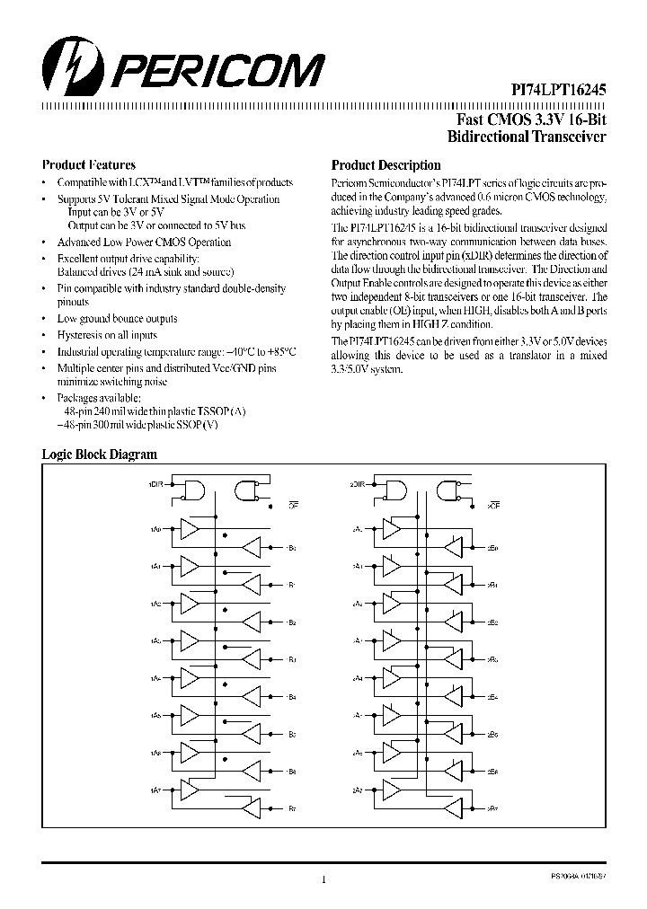 PI74LPT16245_96824.PDF Datasheet