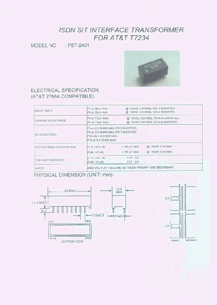 PST-2401_77758.PDF Datasheet