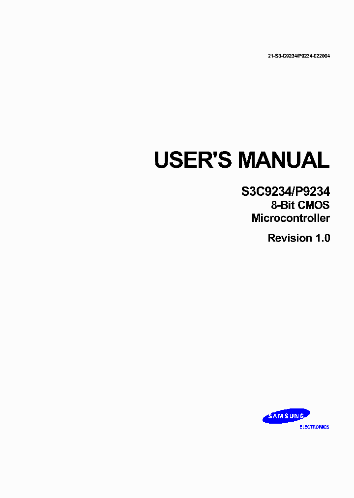 S3C9234_1803.PDF Datasheet