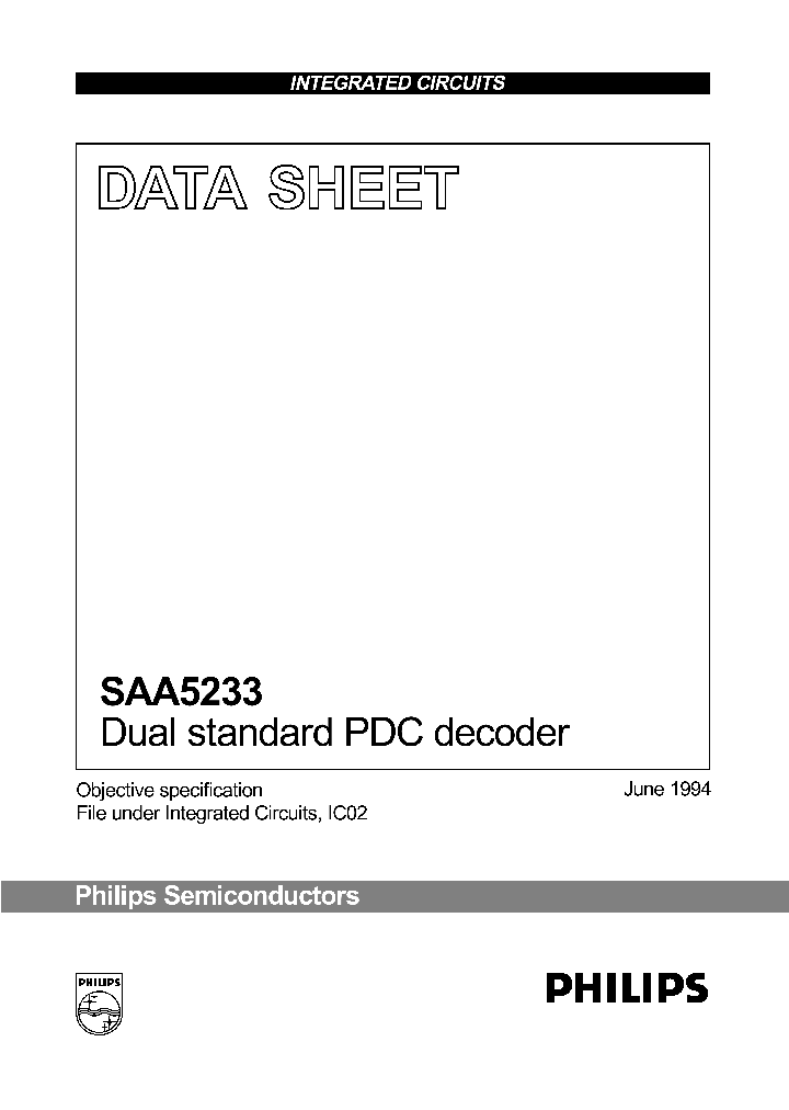 SAA5233_147731.PDF Datasheet