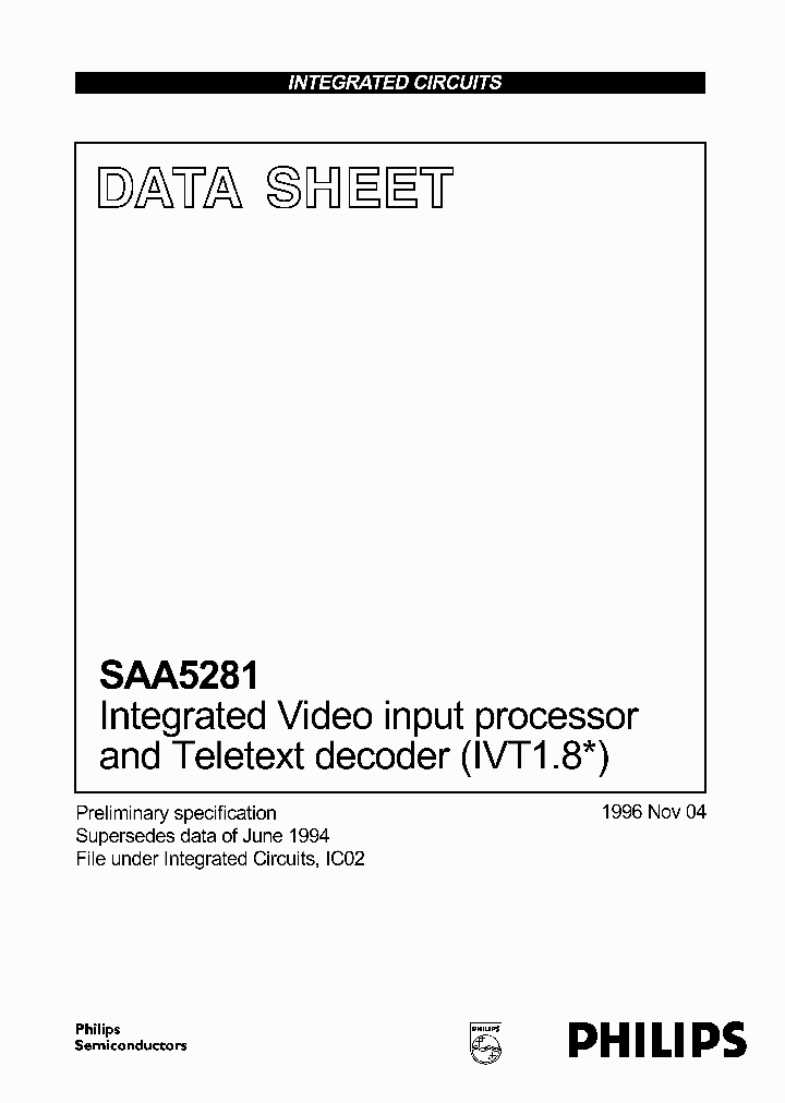 SAA5281_113410.PDF Datasheet
