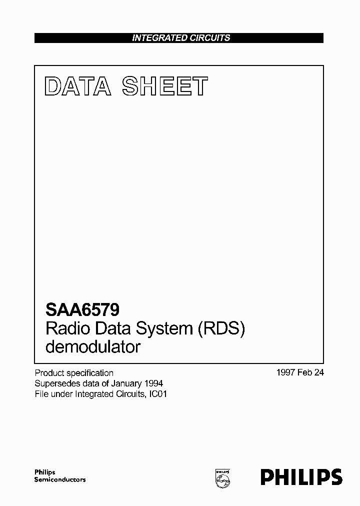 SAA6579_130749.PDF Datasheet