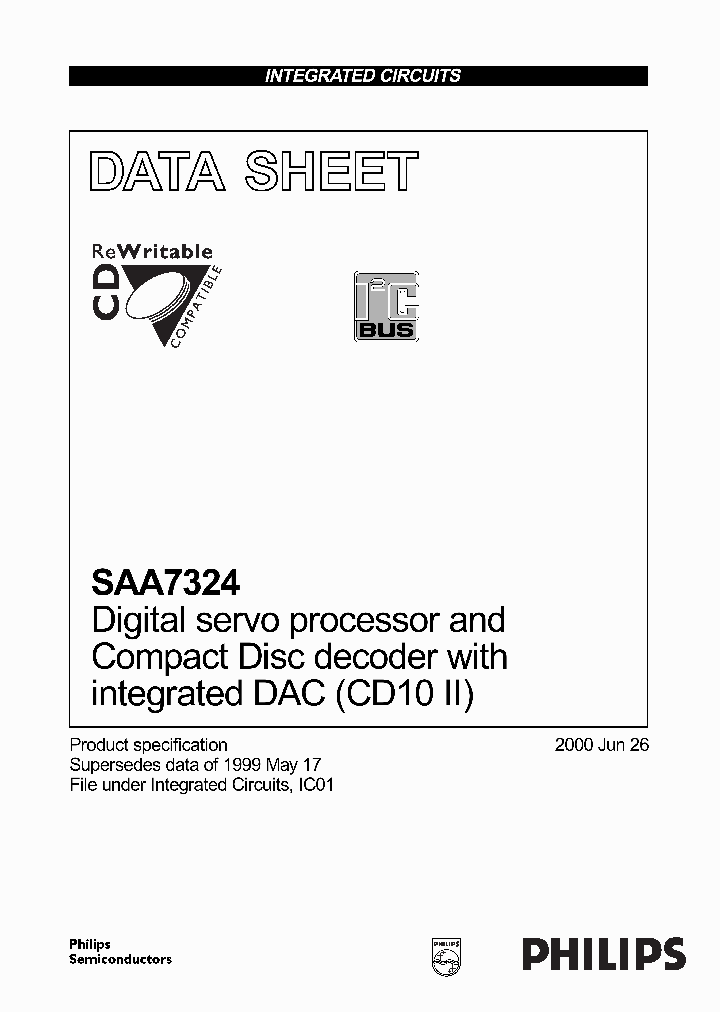 SAA7324_137311.PDF Datasheet