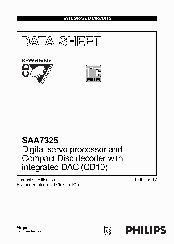 SAA7325_137313.PDF Datasheet