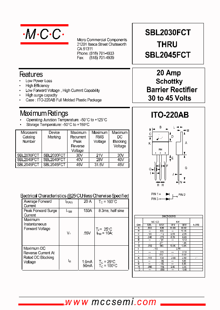 SBL2045FCT_11230.PDF Datasheet