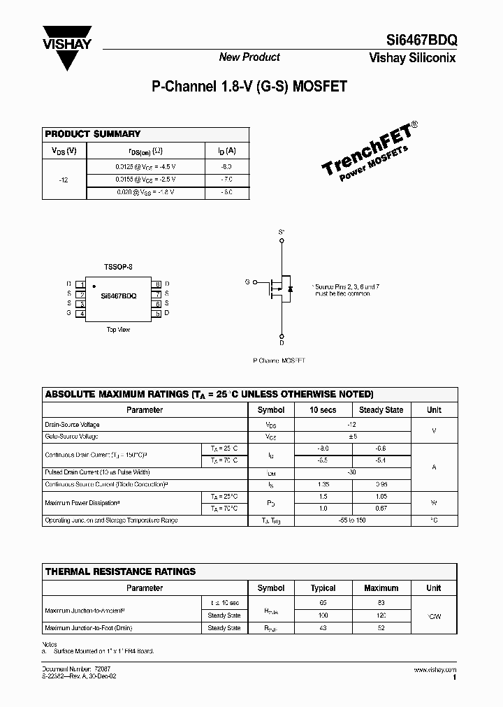 SI6467BDQ_169110.PDF Datasheet