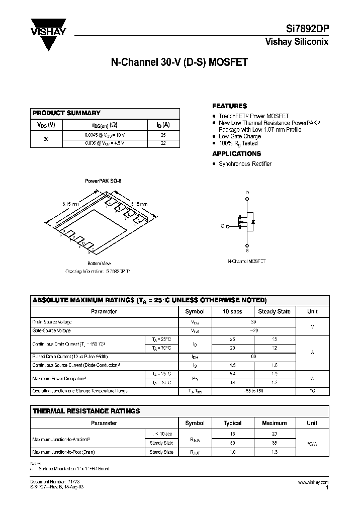 SI7892DP_43204.PDF Datasheet