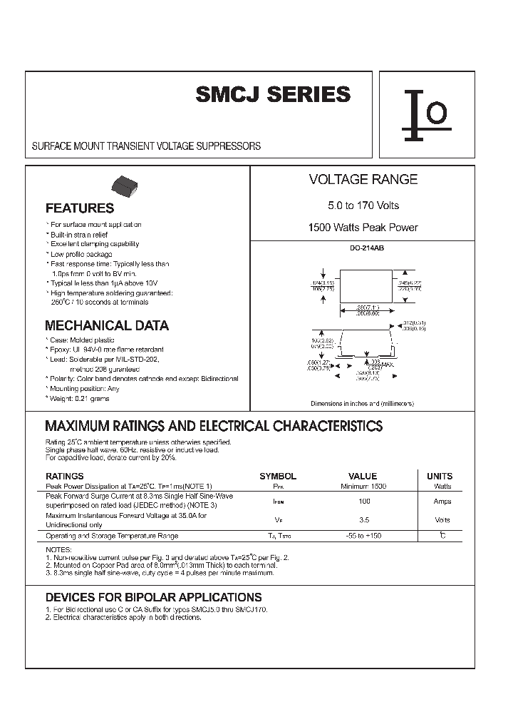 SMCJ50C_117639.PDF Datasheet