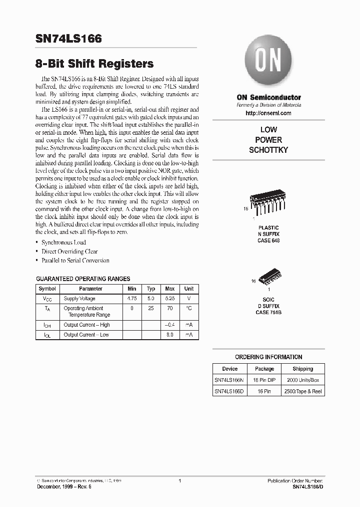 SN74LS166_154842.PDF Datasheet