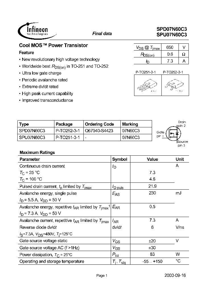 SPD07N60C3_35790.PDF Datasheet