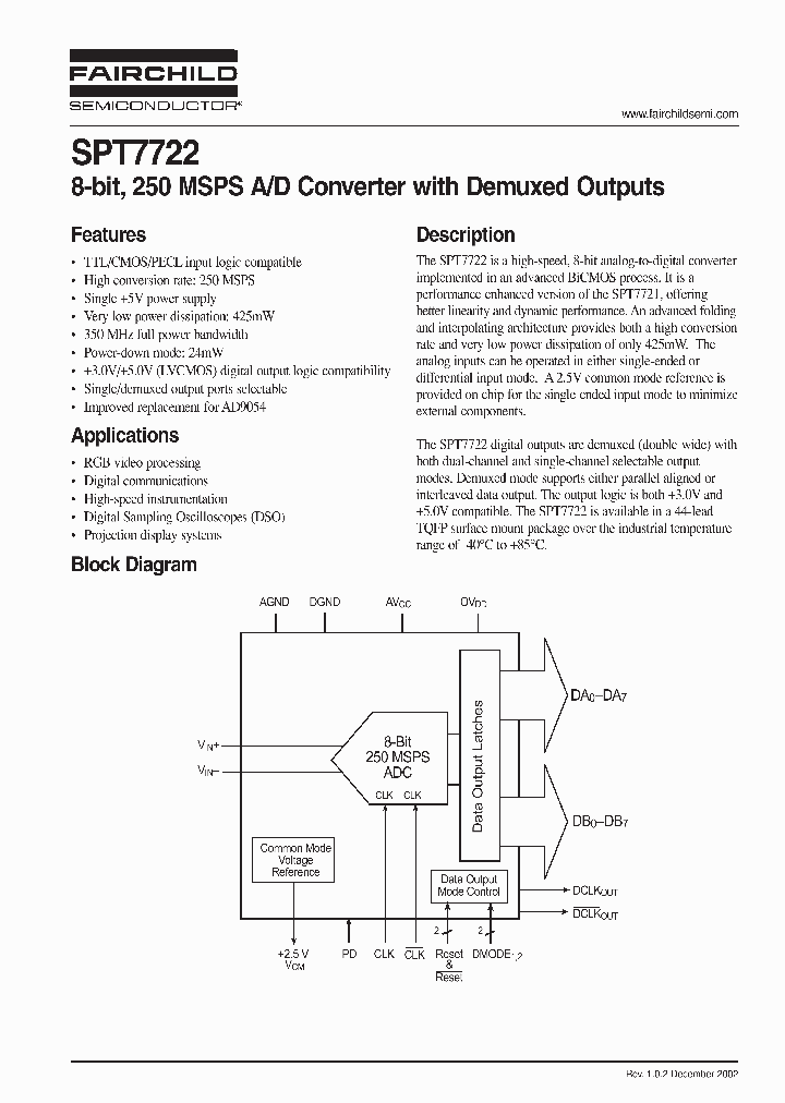 SPT7722_74617.PDF Datasheet
