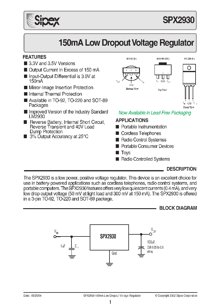 SPX2930_46866.PDF Datasheet