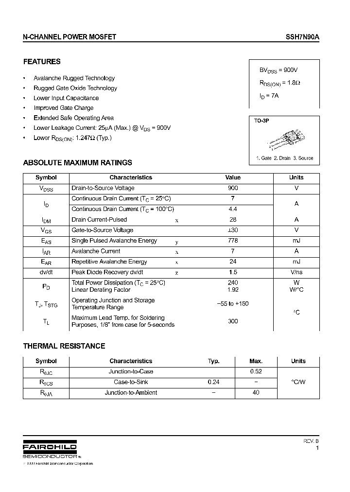 SSH7N90A_191141.PDF Datasheet