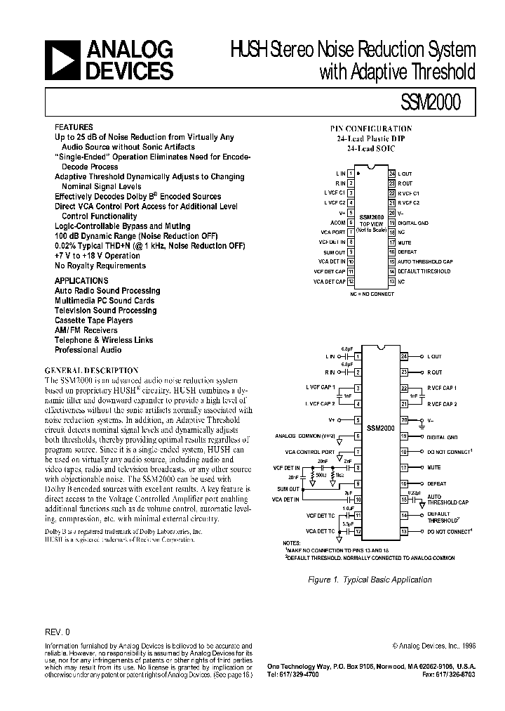 SSM2000_158604.PDF Datasheet